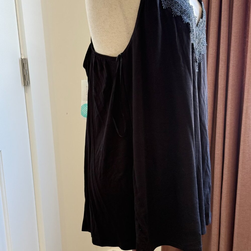 NWT nine britton black lace tank top size 2x - Picture 5 of 9